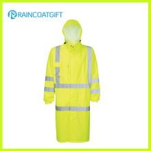 Hooded Relfective Nylon Oxford Police Raincoat (RPY-056)